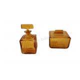 Art Deco Walther & Sohne Ilse Glass Dressing Set