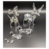 VTG Hand-Blown Glass Animal Figurines