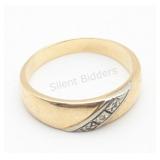 10K Yellow Gold & Diamond Men