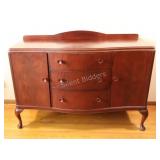VTG Mahogany Bow-Front Sideboard Buffet