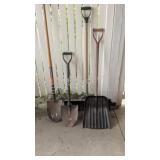 Assortment of Digging and Snow Shovels