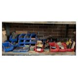 Assorted Plastic Hardware Storage Trays & Contents