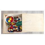 VTG LEGO Building Set in Wooden Box