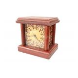 Intricate Handcrafted Fretwork Wooden Mantel Clock