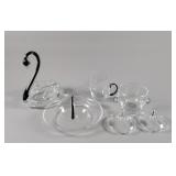 Belfor "Exquisite" Crystal Black Stem Table Set