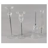 Belfor "Exquisite" Crystal Black Stem Table Set