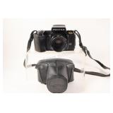 Pentax SFX (SF1) 35mm Film Camera w Leather Case