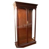 Traditional Wood Curio Glass Showcase Cabinet