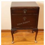 Queen Anne Style Nightstand / Commode Cabinet