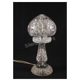 American Brilliant Crystal Mushroom Boudoir Lamp