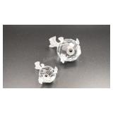 Swarovski Crystal Blowfish (Pufferfish) Figurines