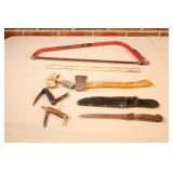 Buck Saw, Hatchet, Camping Knives & Filet Knife