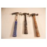 Set of three Carpenter Hammers