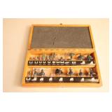 Mastercraft 1/4" Shank Router Bit Set in Case