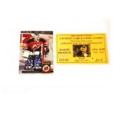 Autographed Donruss Martin Brodeur Rookie Card