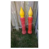 VTG Plastic Electric Candle Christmas Decor