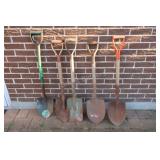 Assortment of Garden Shovels