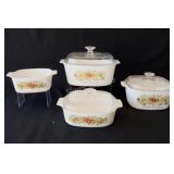 VTG "Spice of Life"  Corning Ware Casserole Set