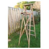VTG Wooden Folding Painters Ladder