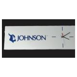 Johnson Authorized Radio Transmitter Clock Signage