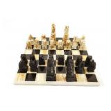 VTG Mexican Aztec Onyz Chess Set