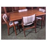VTG  Danish Dining Set w Draw-Leaf