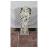 Large Heavy Resin Angel with Dove Statue
