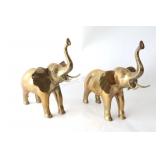 Solid Brass X-Large 13" Elephant Figurines