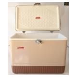 VTG Coleman 54 QT Steel -Belted Cooler 1970