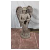 Large Heavy Resin Praying 3PC Angel Statue