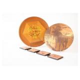 Canadian Western Red Cedar Tray & Copper Plates