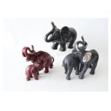 VTG Ceramic & Resin Elephant Figurines