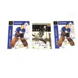 Autographed Johnny Bower Hockey Cards