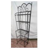 Black Folding Wrought Iron Baker
