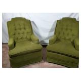 VTG Tufted Swivel Rocker Lounge Chairs