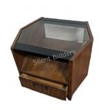 VTG Glass & Wood Finish Side Table