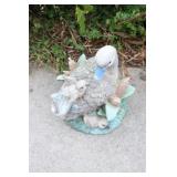 Weathered Resin Garden Duck Figurine