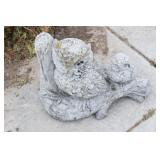 Weathered Concrete VTG Garden Owl Stature