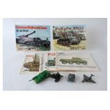 VTG Die-cast Military Miniatures w Tank Books