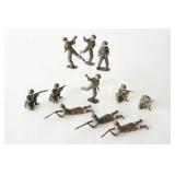 Classic Metal Combat Positions - WWII Soldiers
