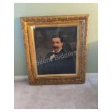 Scotland Library Heavy Gold Guild Oil Canvas Art