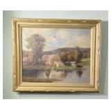Signed Professionally Framed Artwork on Canvas