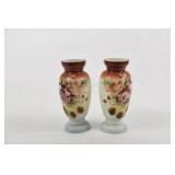 Hand Painted Glass Vases