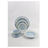Wedgwood Queensware Embossed 6PC Setting x 12