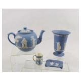 Dudson Brothers & Wedgwood Tea Pot, Vase & Tray