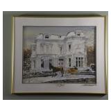 Walter Campbell Signed on Glass and Print Artwork