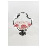 Satin & Hand Painted Bohemian Art Glass