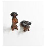 Beswick Dachshund Fog Figurines, England