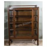 Mission Style Display Cabinet with Centre Door