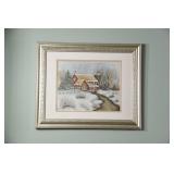 Diana M. King Signed  Artwork on Canvas Board